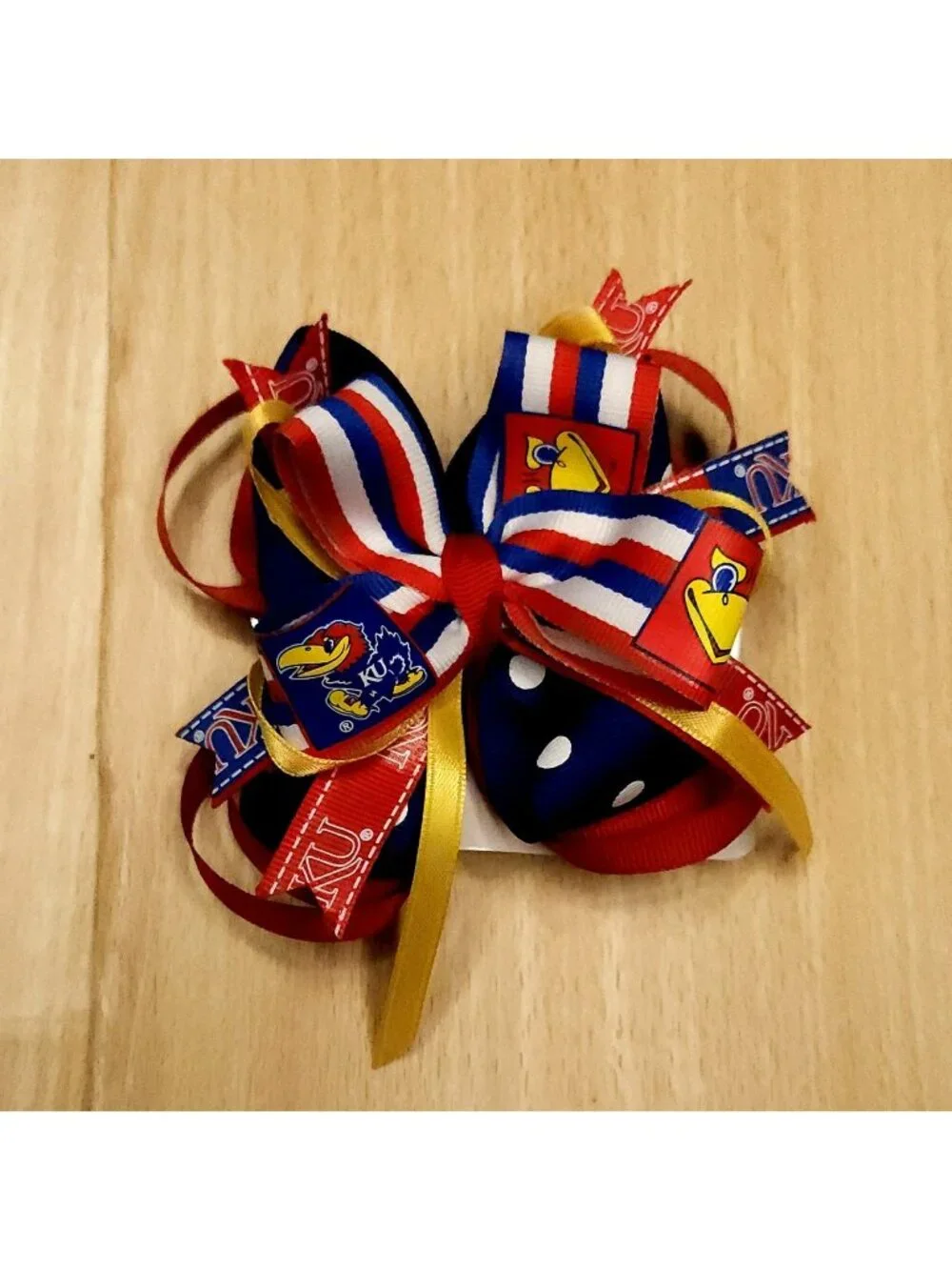 University Of Kansas New Girl's Hair Bow